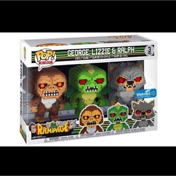 Funko Pop Rampage 3 Pack - Picture 1 of 2